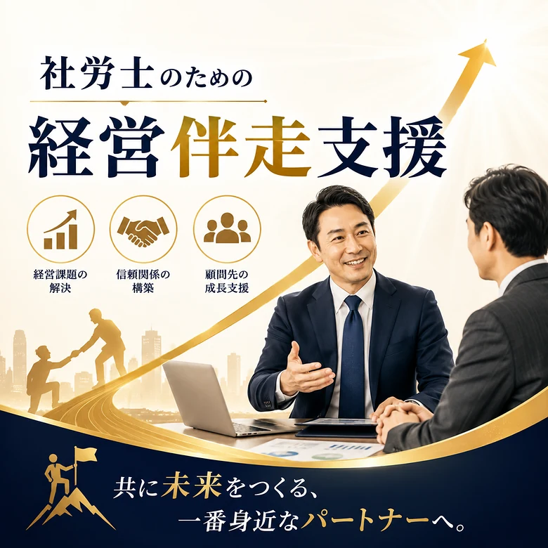 社労士のための経営伴走支援。共に未来をつくる、一番身近なパートナーへ